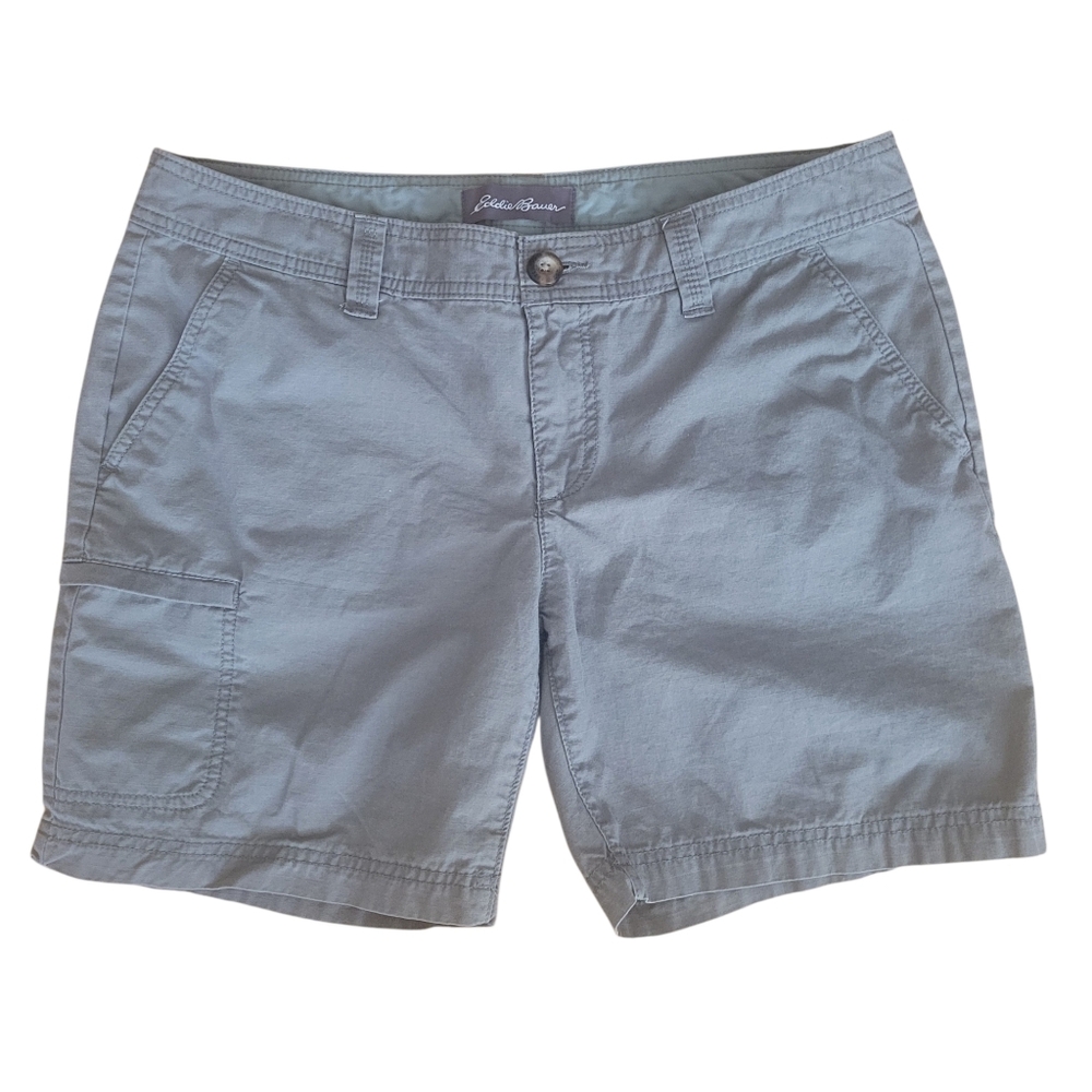 Eddie‎ Bauer Army Green Cotton Outdoor Cargo Shorts Size 10